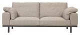 NOA 3-er. Sofa, beige med svarte ben