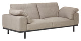 NOA 3-er. Sofa, beige med svarte ben