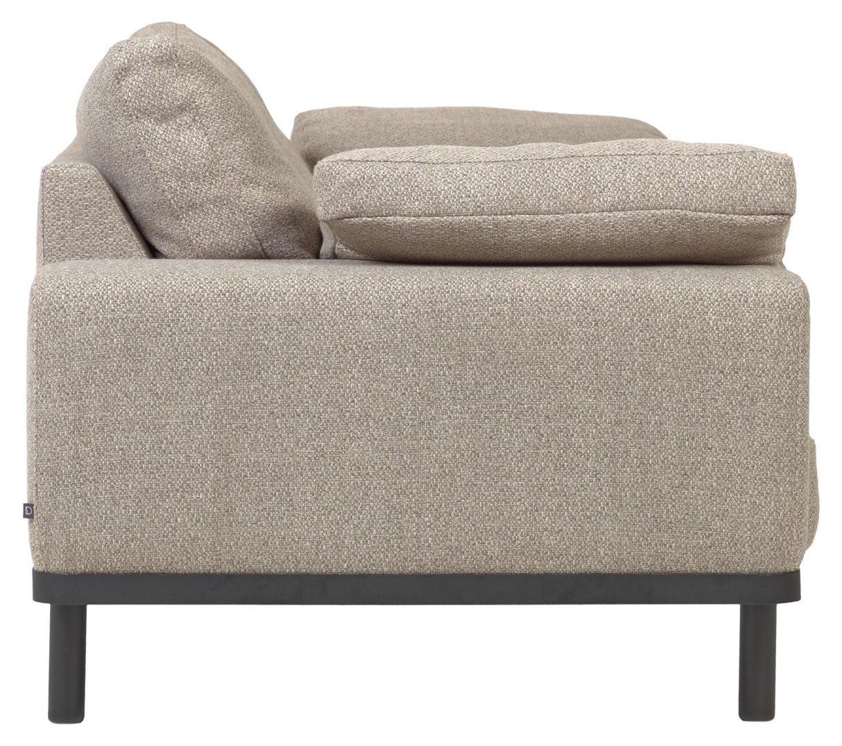 NOA 3-er. Sofa, beige med svarte ben