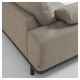 NOA 3-er. Sofa, beige med svarte ben