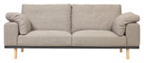 NOA 3-er. Sofa med puter beige/natur