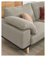 NOA 3-er. Sofa med puter beige/natur