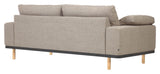 NOA 3-er. Sofa med puter beige/natur