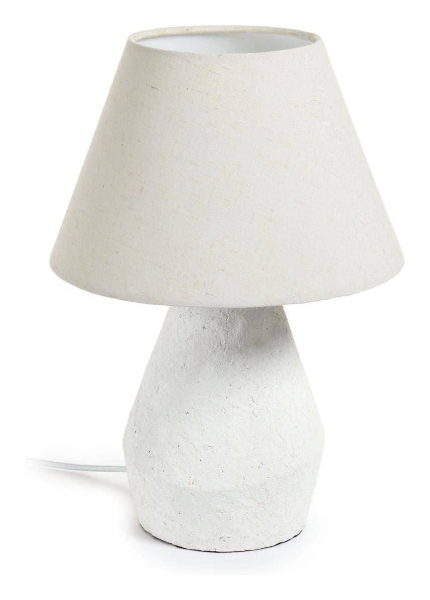 Noara bordlampe - hvit finish