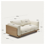 OAQ 3-PERS. Sofa, beige