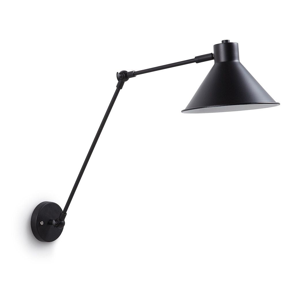 Odine vegglampe svart