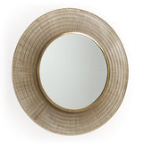 Plax Mirror Ø80 cm messingfinish