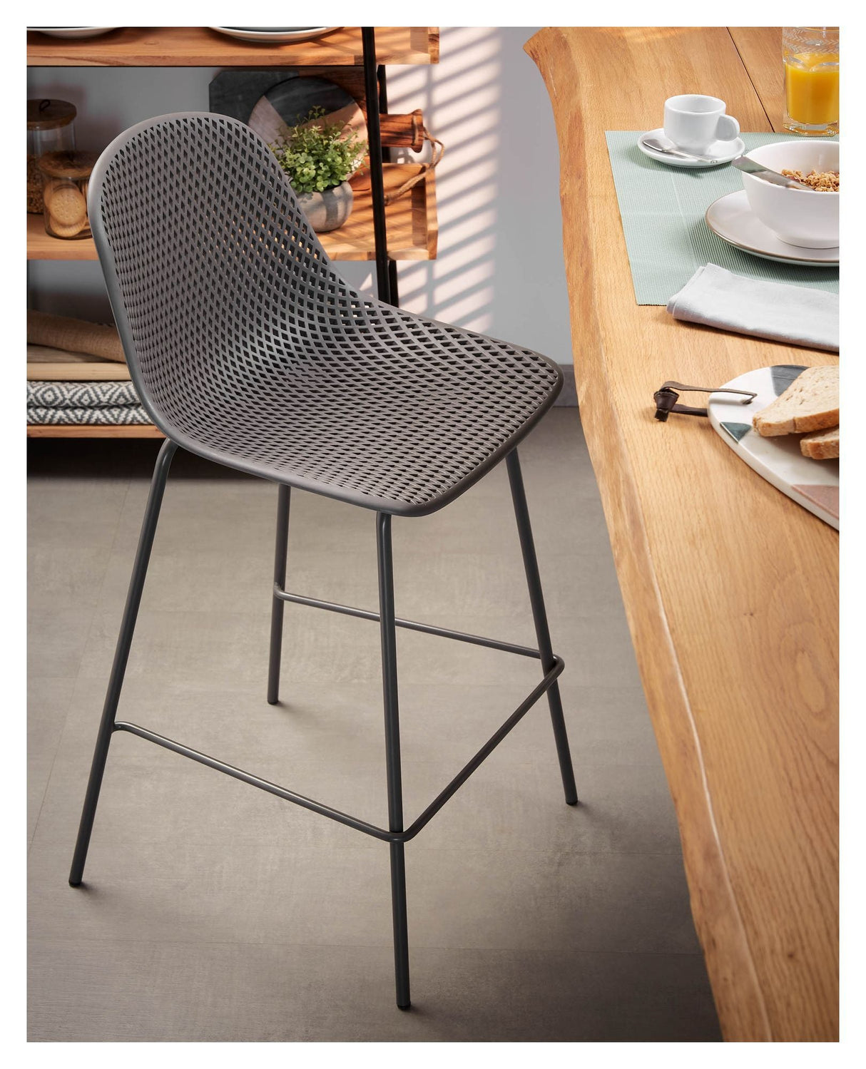 Quinby Bar Stool SH: 65cm, grafitt