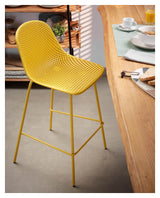 Quinby Bar Stool SH: 65cm, gul