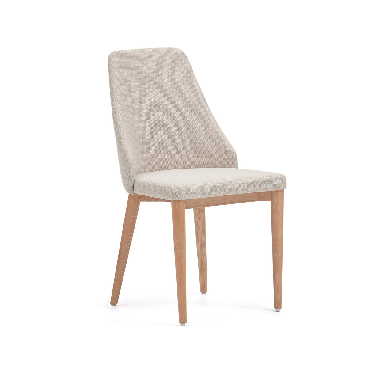 Rosie spisestol med polstret sete, beige stoff