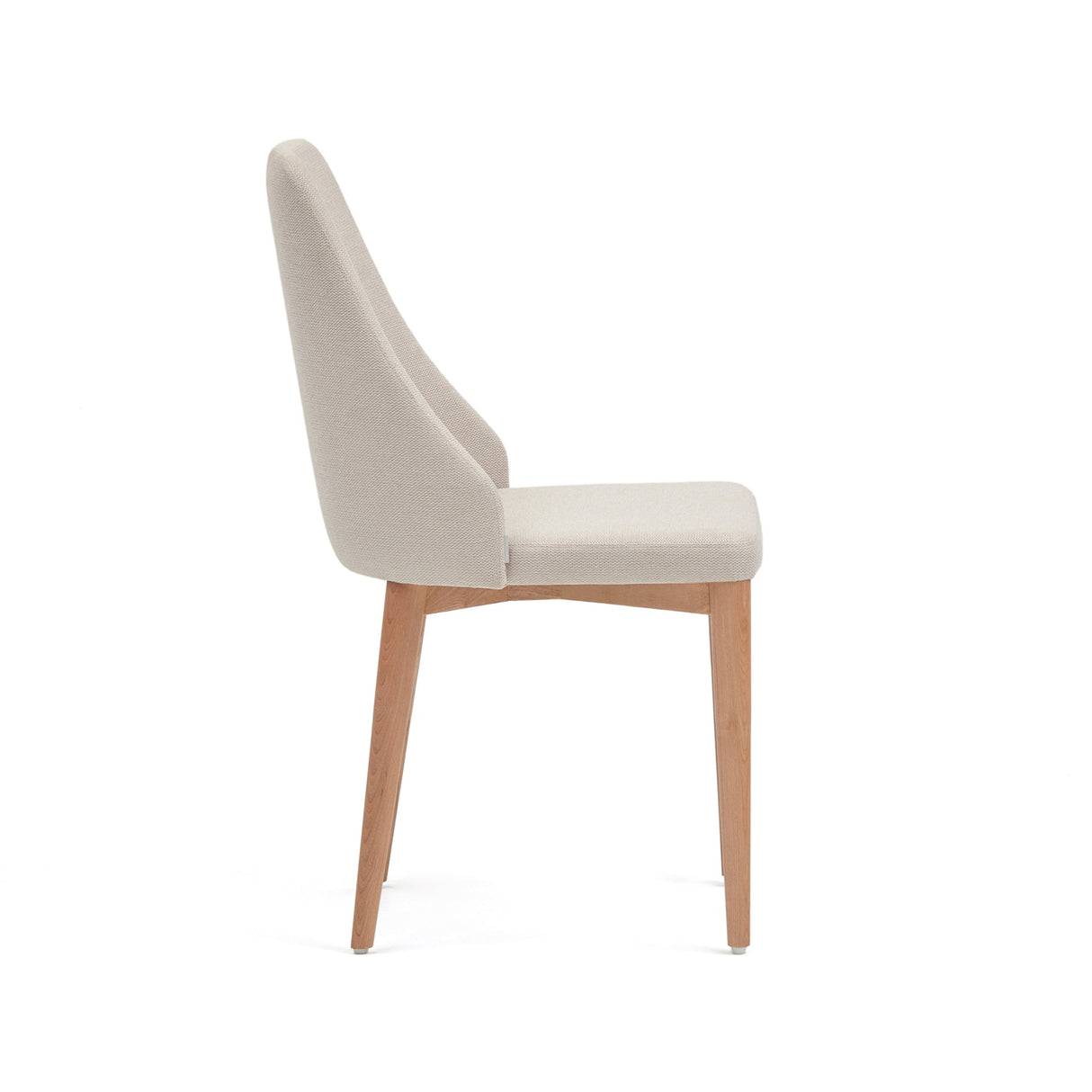 Rosie spisestol med polstret sete, beige stoff