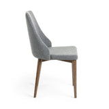 Roxie Dining Chair Grey/Walnut