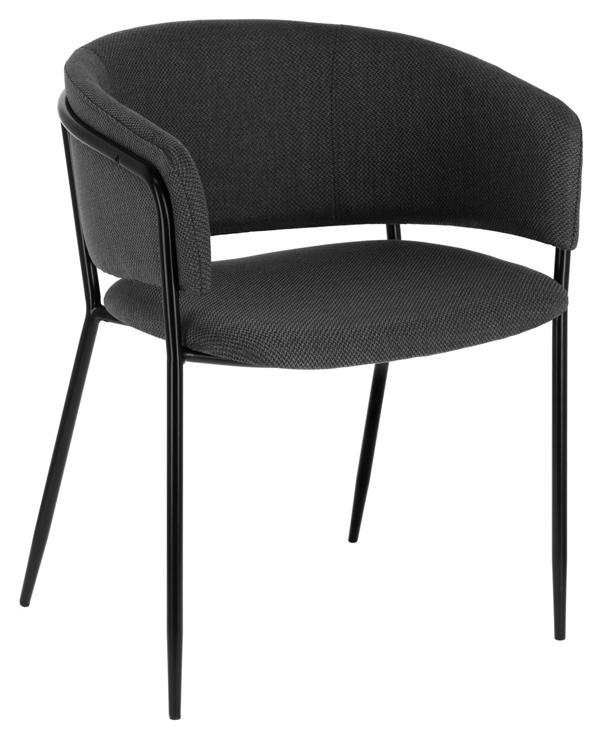 Runnie Dining Chair Dark Grey Twill