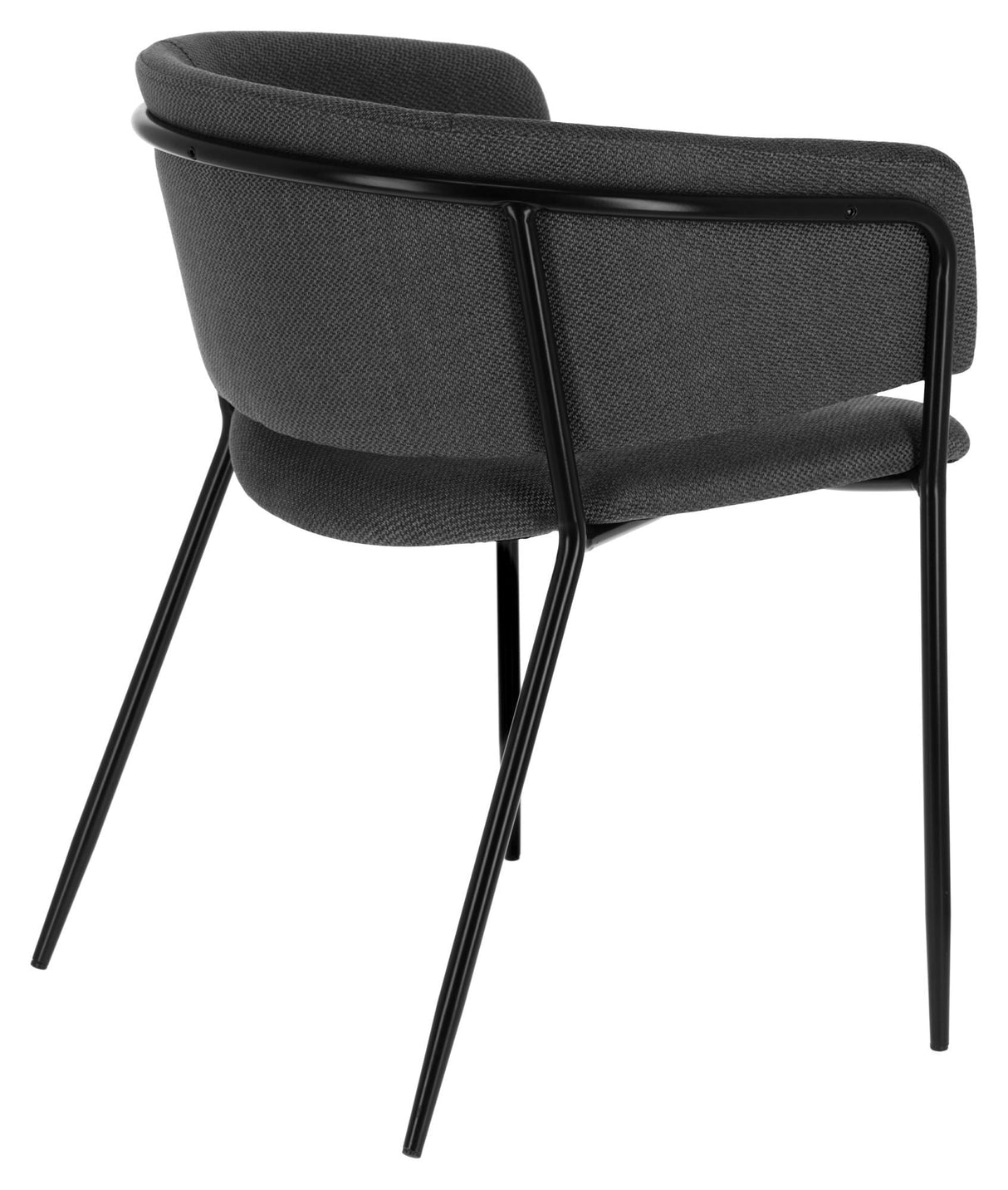 Runnie Dining Chair Dark Grey Twill