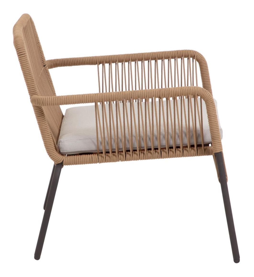 Samanta Lounge stol beige/svart