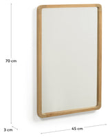 Shamel Mirror, 40x70, solid teakramme