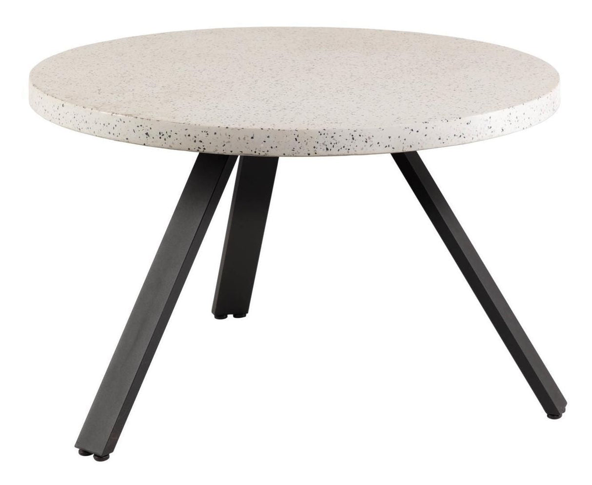 Shanelle Garden Table Ø120, White Terrazzo