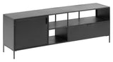 Kave Home Shantay Table Black Metal, 150x50