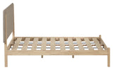 Shayndel Bed Frame Light Wood/Beige, 160x200