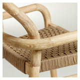 Sheryl Barstool Beige/Light Wood