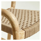 Sheryl Bar Stool SH: 69cm, beige/lett tre