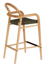 Sheryl Bar Stool SH: 69cm, grønt/lett tre