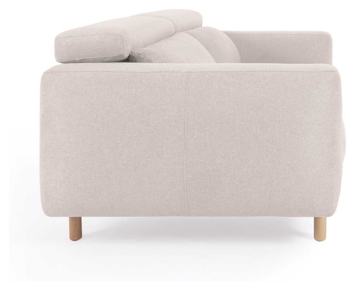 Singa 3-personer. Sofa, White Chenille