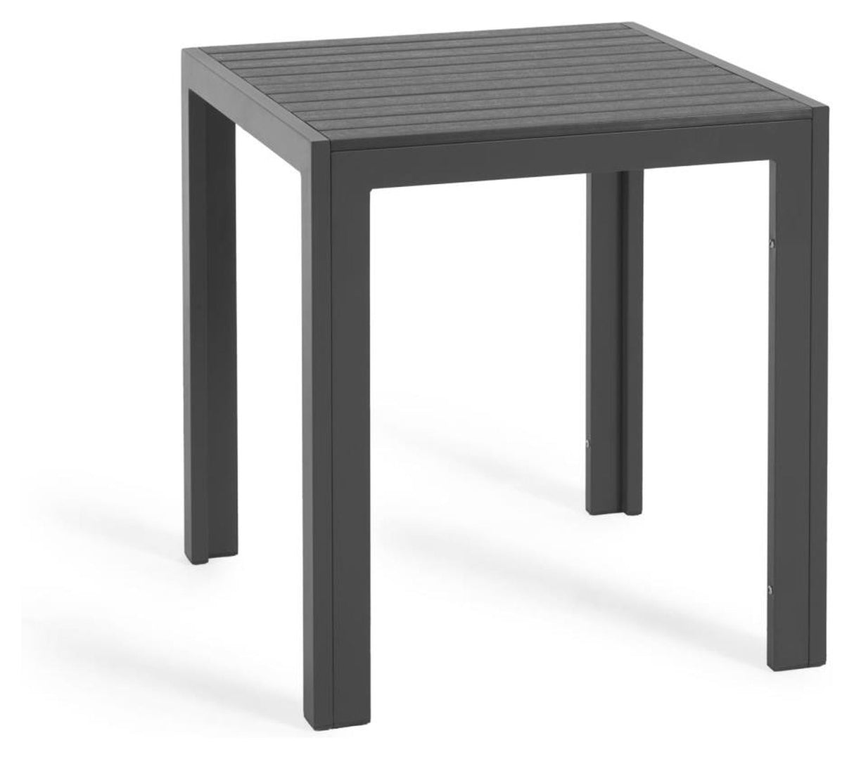 Sirley Garden Table, 70x70, Dark Grey Aluminium