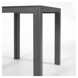 Sirley Garden Table, 70x70, Dark Grey Aluminium