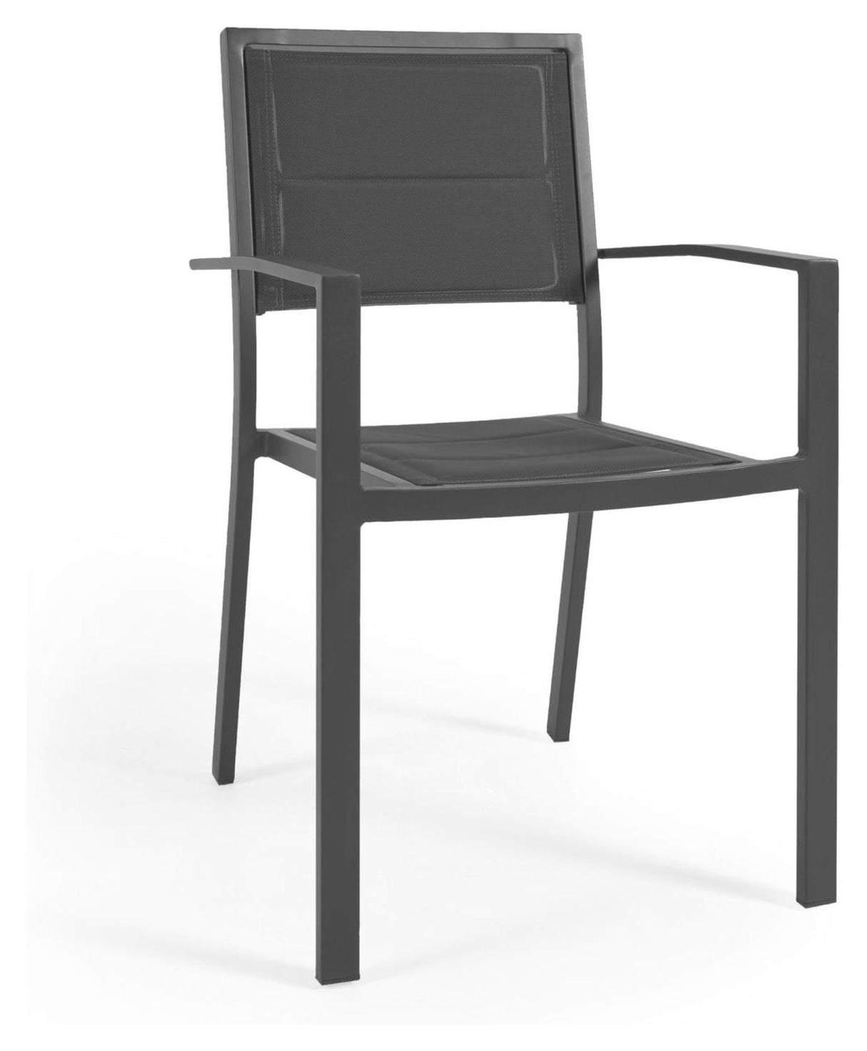 Sirley Garden Chair i aluminium/tekstiler, svart