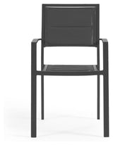 Sirley Garden Chair i aluminium/tekstiler, svart