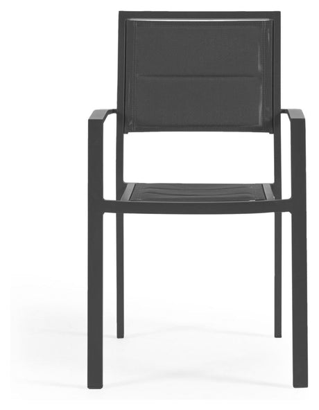 Sirley Garden Chair i aluminium/tekstiler, svart