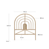 Sundberg Botboard of Rattan, 90 cm