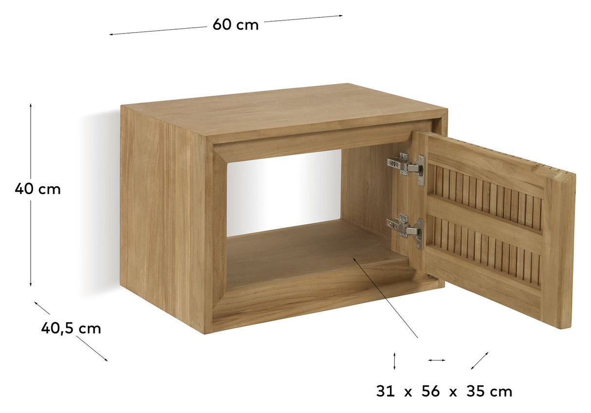 Taciana baderomsskap, 60x40, solid teak