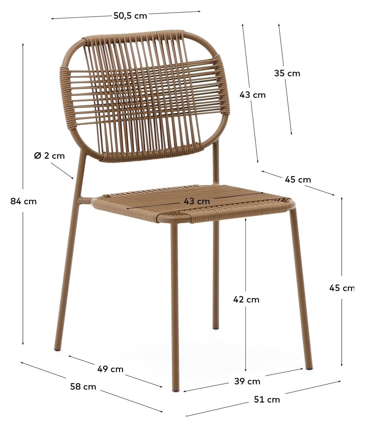 Talai Chair, Brown