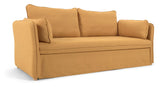 Tanit sofa seng, B210, gult lin/bøkelegre