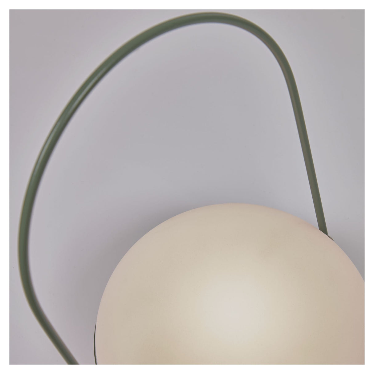 Te utendørs bordlampe, polyeten/grønn metall