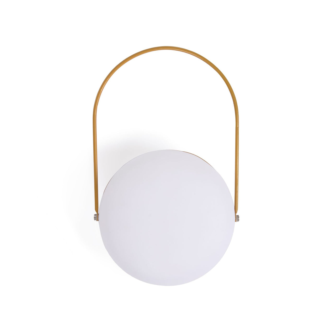 Te utendørs bordlampe, polyeten/gult metall