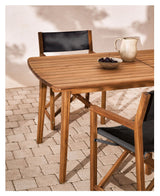 Thianna Garden Table med forlengelse, Acacia Wood, 180 (240) x90