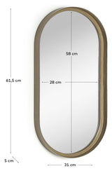 Tiare speil gullramme, 31x61.5