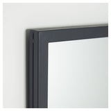 Ulrica speil med black metal ramme, 80x80