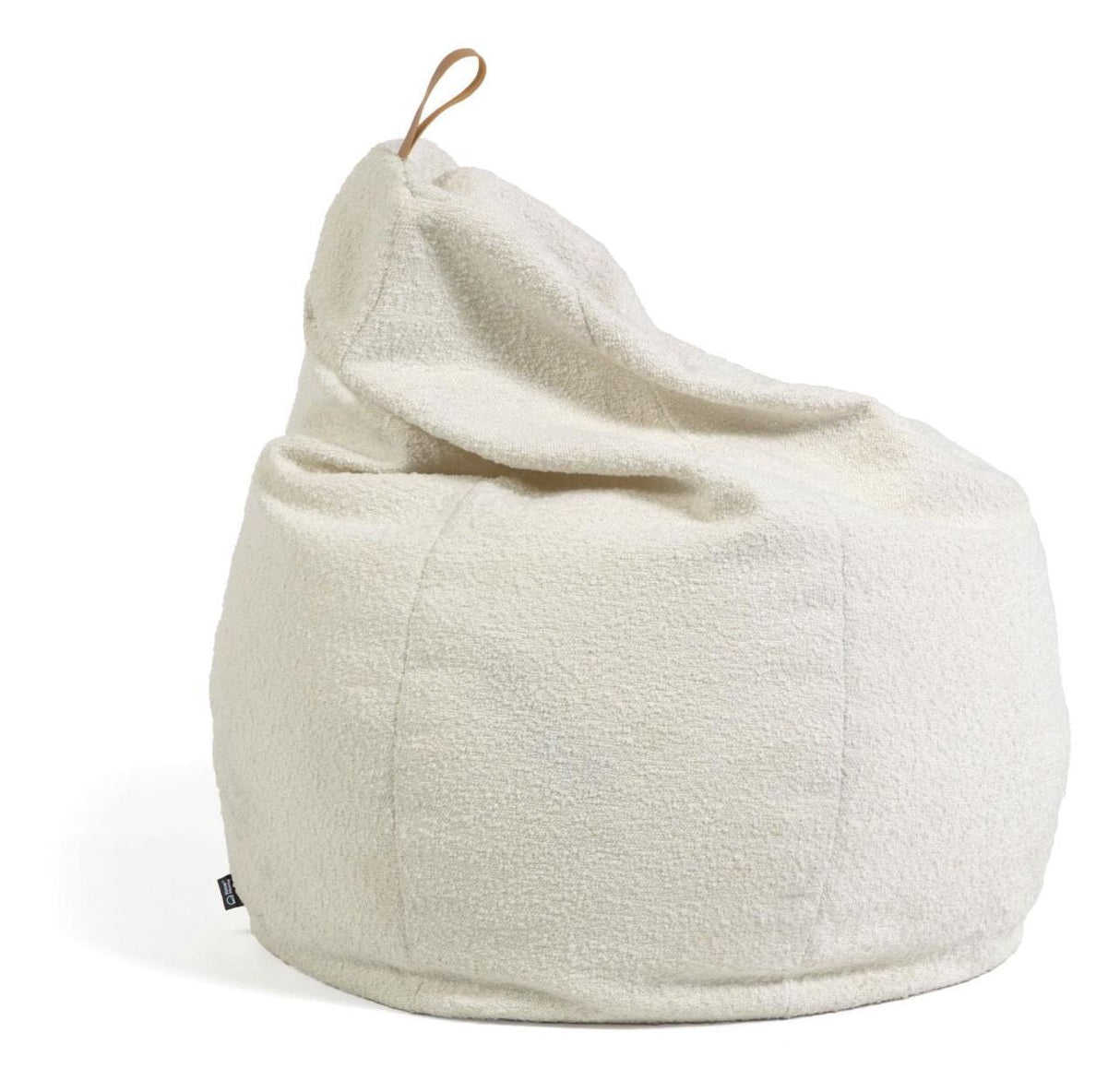 Vicka Children's Beanbag White Artificial Lambsin