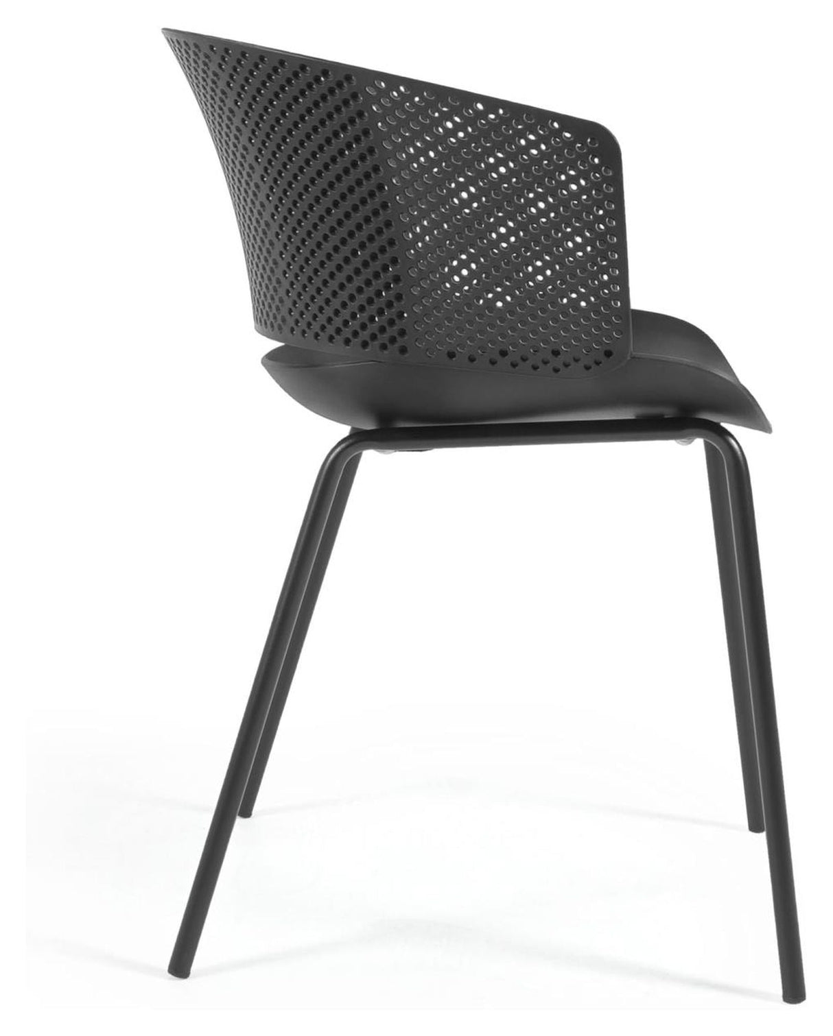 Yeray Garden Chair i resirkulert plast, svart