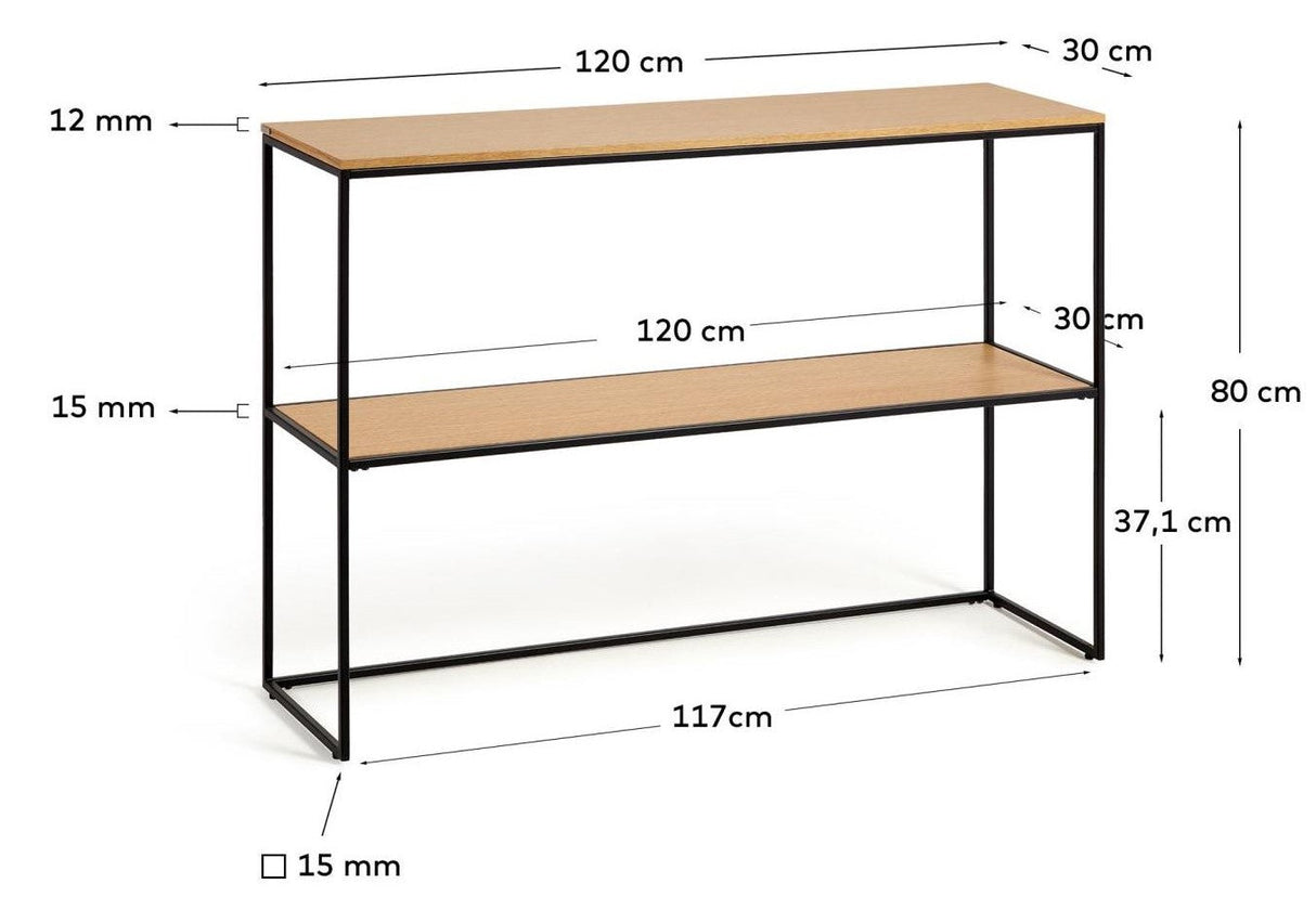 Yoana Console Table 120x80, Oak finér