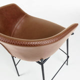 Zadine Barstool Brown Leatherette