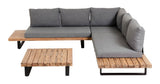 Zalika Lounge Set Acacia Wood/Grey Puter