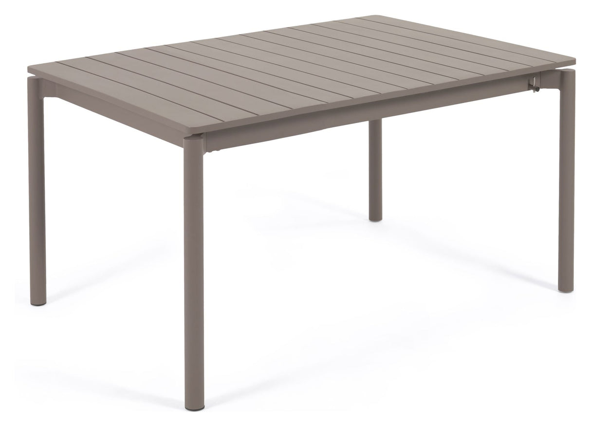 Zaltana Garden Table med forlengelse, 140/200x90, Mat Brown aluminium