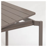 Zaltana Garden Table med forlengelse, 140/200x90, Mat Brown aluminium