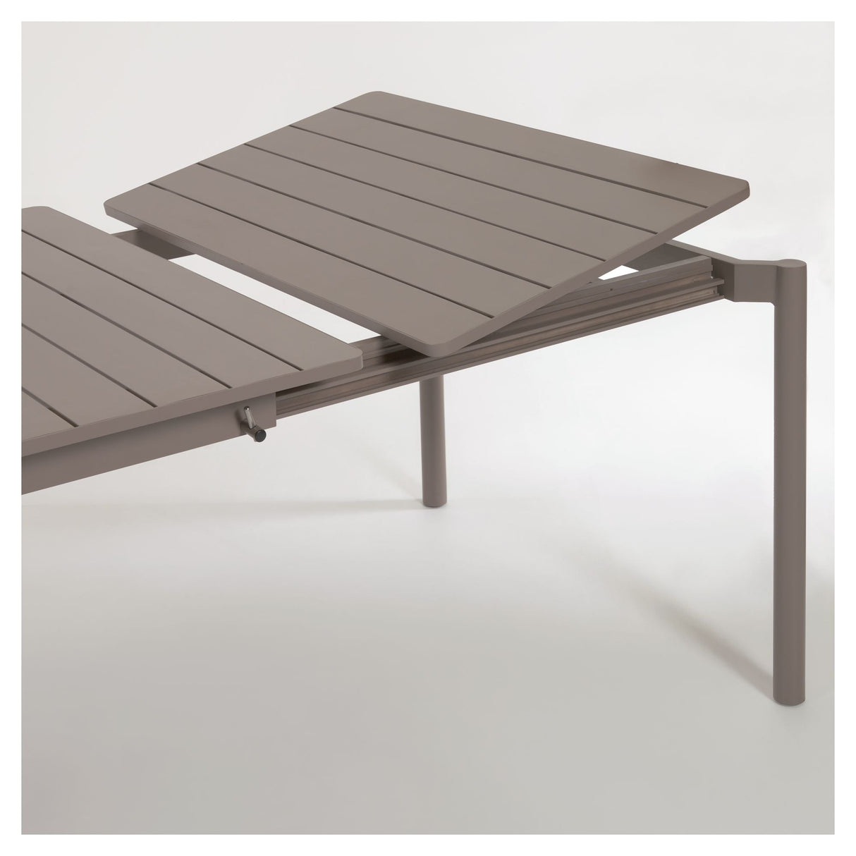 Zaltana Garden Table med forlengelse, 140/200x90, Mat Brown aluminium