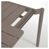 Zaltana Garden Table med forlengelse, 140/200x90, Mat Brown aluminium